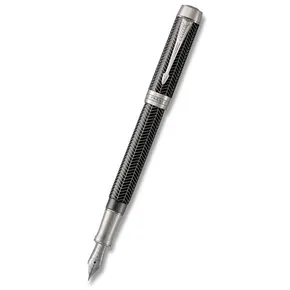 Parker Duofold Prestige Black Chevron F-Spitze